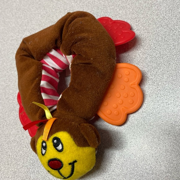 Playtex Monkey Scrunchy Baby Activity Wrist Toy & Teether infant tooth - Picture 2 of 6